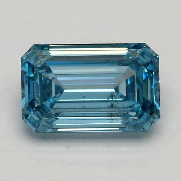 1.01 Ct. Fancy Vivid Blue Emerald Lab Grown Diamond