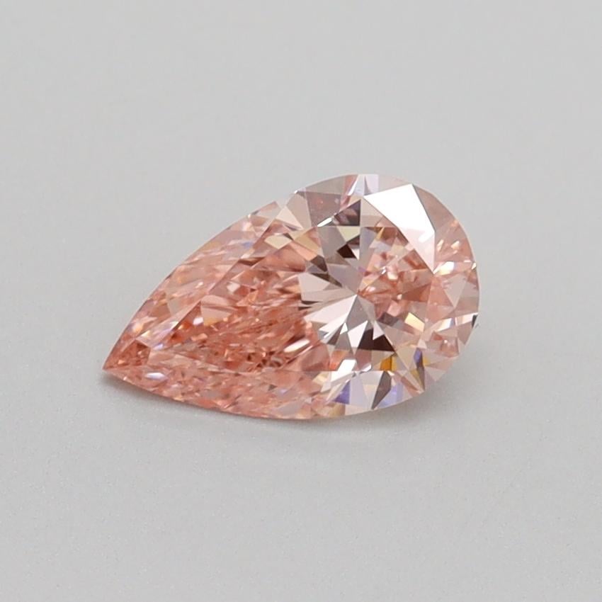 0.52 Ct. Fancy Intense Pink Pear Lab Grown Diamond