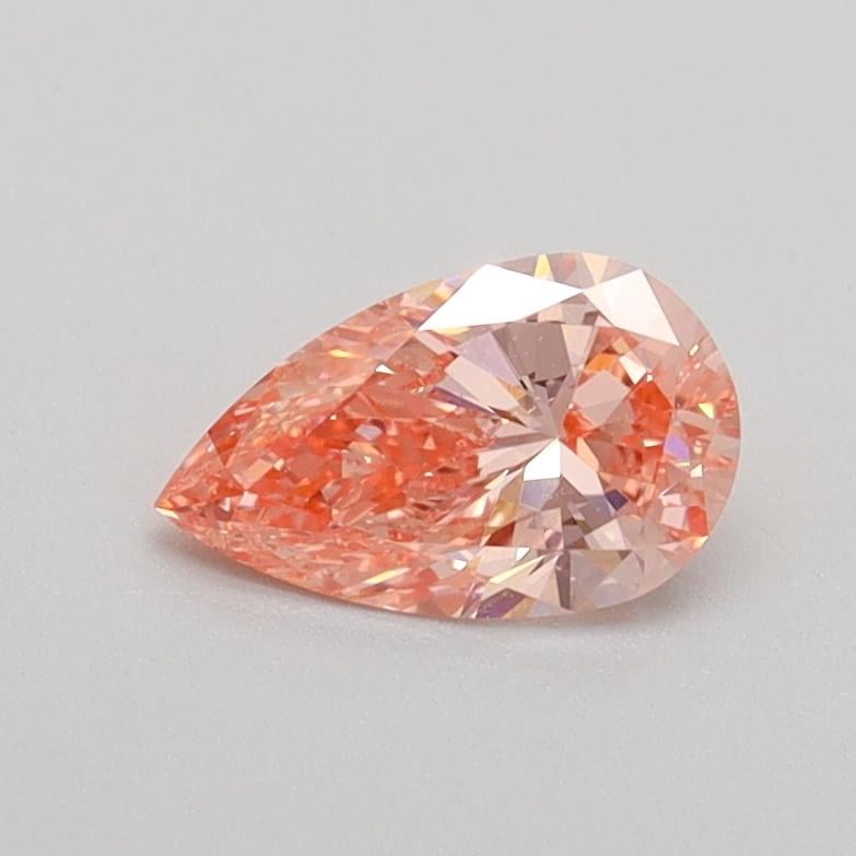 0.50 Ct. Fancy Vivid Pink Pear Lab Grown Diamond