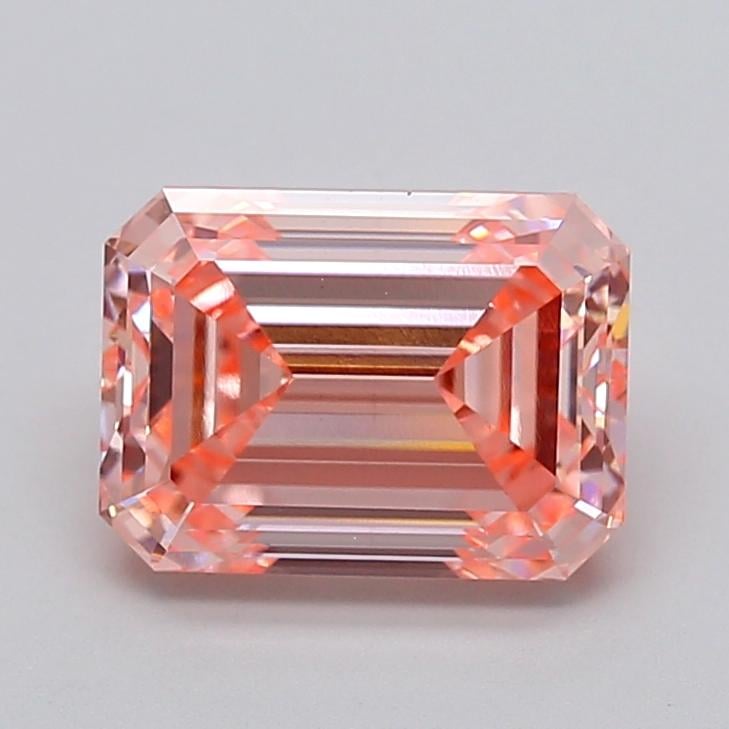 3.02 Ct. Fancy Vivid  Pink Emerald Lab Grown Diamond
