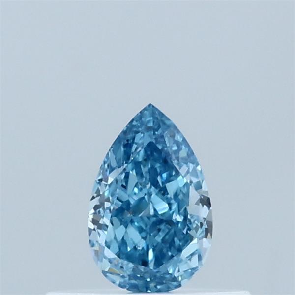 0.35 Ct. Fancy Vivid  Blue Pear Lab Grown Diamond