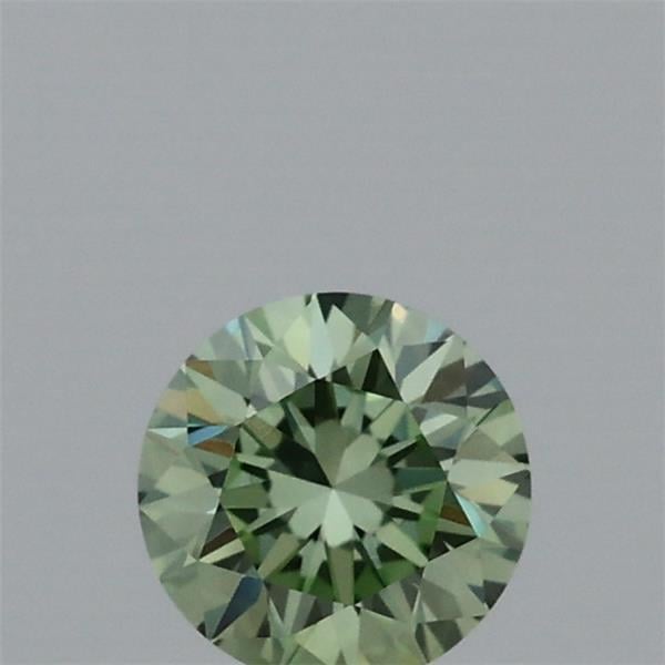 0.31 Ct. Fancy Vivid  Green Round Lab Grown Diamond