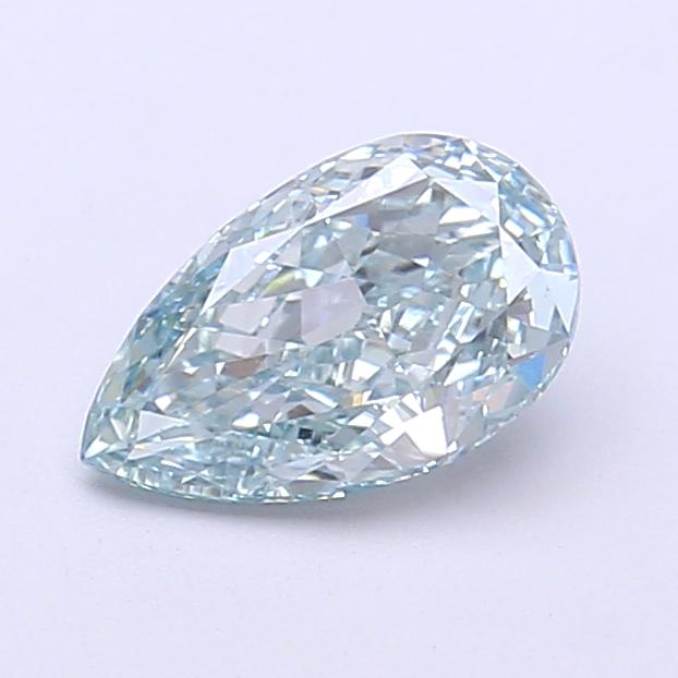 1.02 Ct. Fancy Light Bluish Green Pear Lab Grown Diamond