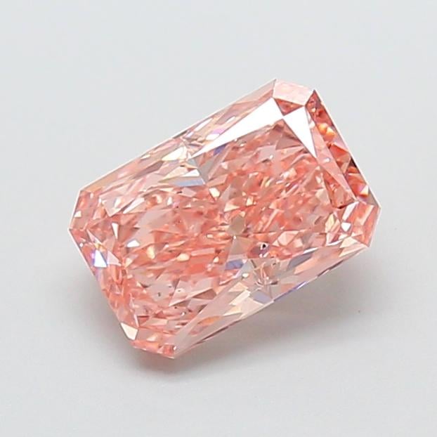1.62 Ct. Fancy Vivid  Pink Radiant Lab Grown Diamond