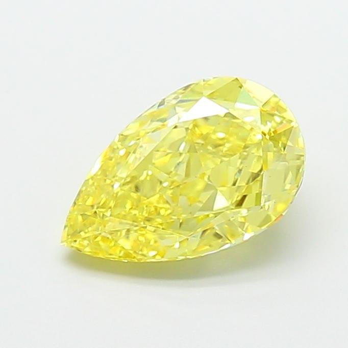 2.54 Ct. Fancy Intense  Yellow Pear Lab Grown Diamond