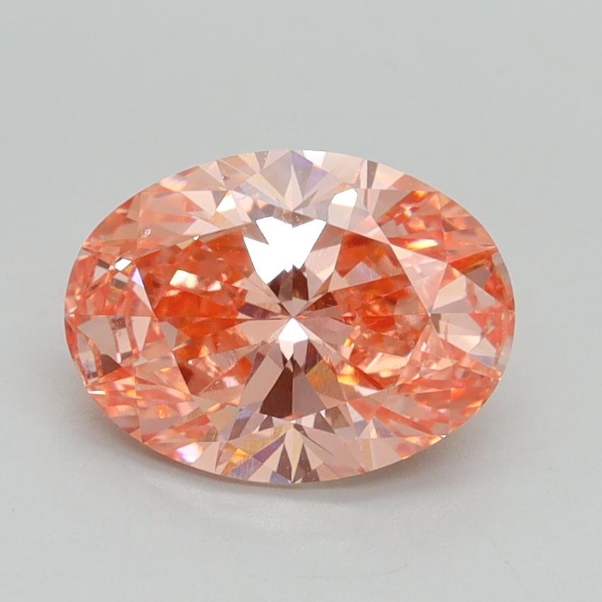 1.50 Ct. Fancy Vivid Pink Oval Lab Grown Diamond