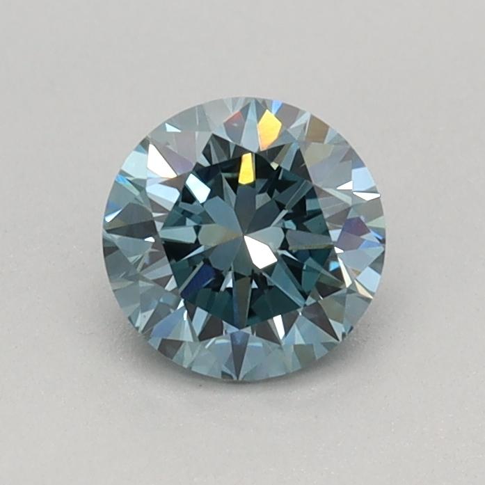 0.45 Ct. Fancy Vivid Blue Round Lab Grown Diamond
