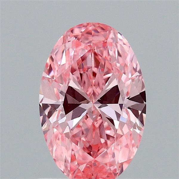 1.01 Ct. Fancy Vivid Pink Oval Lab Grown Diamond