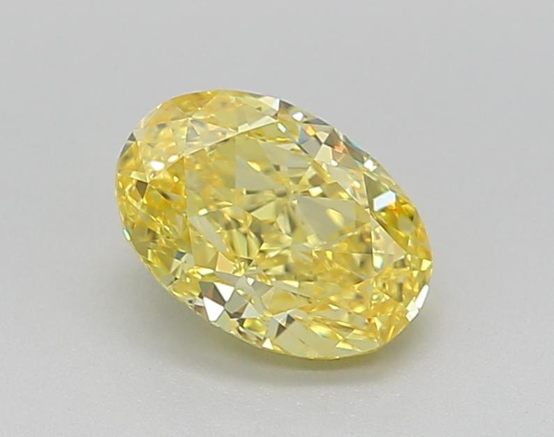 1.02 Ct. Fancy Vivid Yellow Oval Lab Grown Diamond