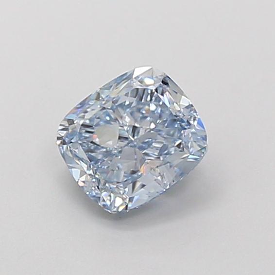 1.07 Ct. Fancy Vivid Blue Cushion Lab Grown Diamond