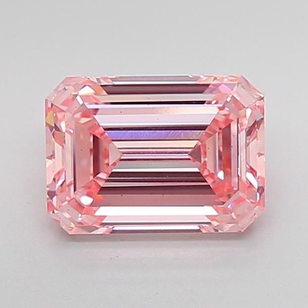 3.00 Ct. Fancy Intense Pink Emerald Lab Grown Diamond