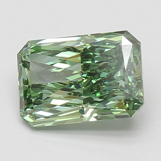 2.06 Ct. Fancy Vivid Green Radiant Lab Grown Diamond
