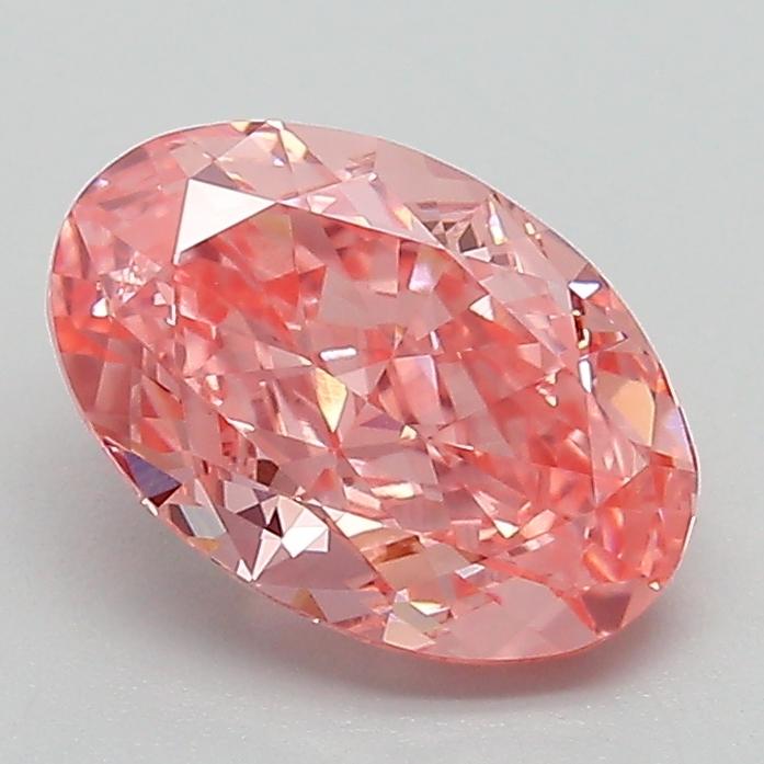 1.75 Ct. Fancy Vivid  Pink Oval Lab Grown Diamond