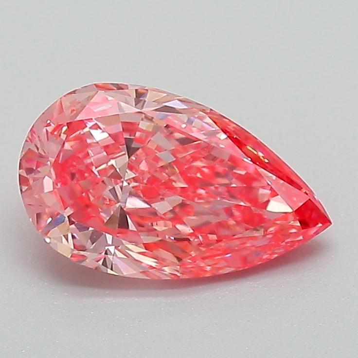 1.11 Ct. Fancy Vivid Pink Pear Lab Grown Diamond