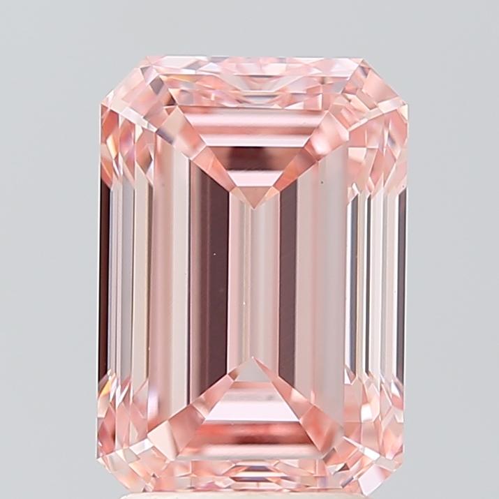 3.00 Ct. Fancy Intense Pink Emerald Lab Grown Diamond