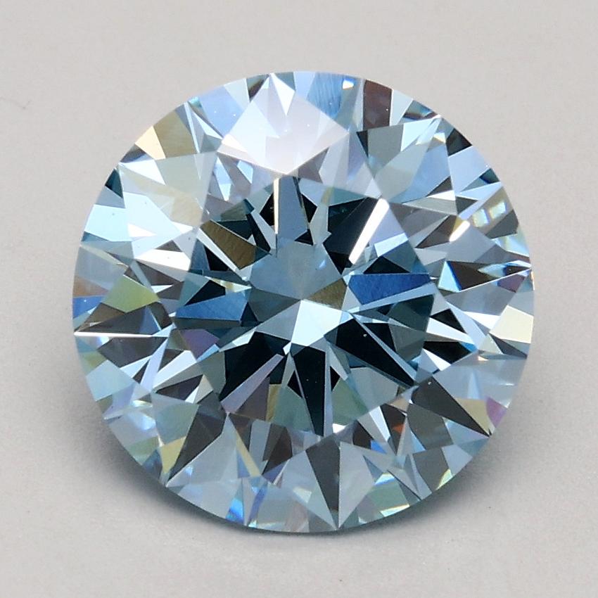 2.00 Ct. Fancy Blue Round Lab Grown Diamond