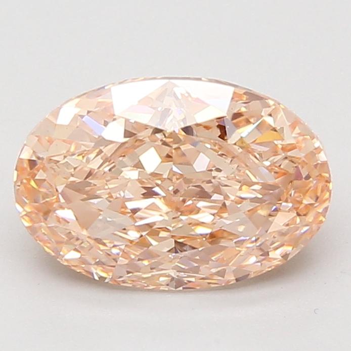 3.06 Ct. Fancy Intense Brownish Pink Oval Lab Grown Diamond