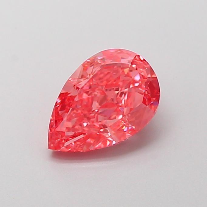 1.58 Ct. Fancy Vivid Pink Pear Lab Grown Diamond