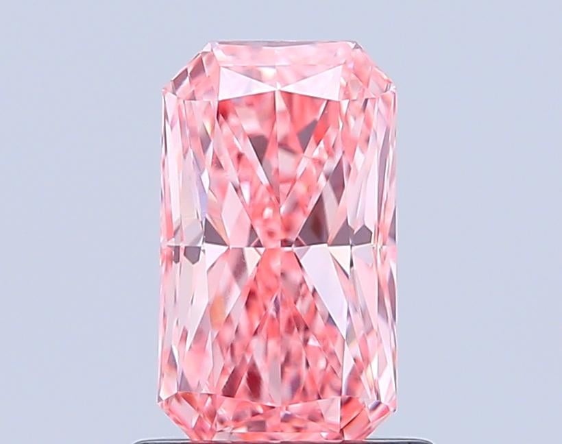 1.08 Ct. Fancy Vivid Pink Radiant Lab Grown Diamond