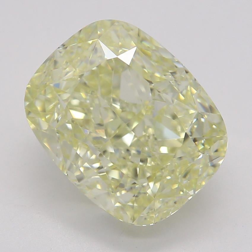 3.06 Ct. Fancy Light Yellow Cushion Diamond