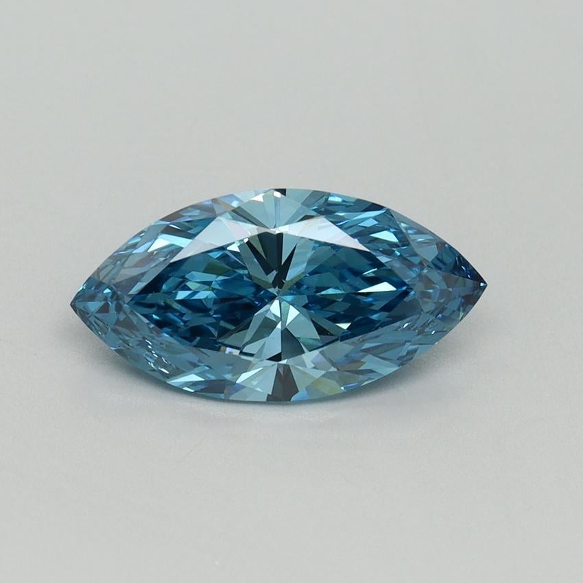 1.57 Ct. Fancy Vivid Blue Marquise Lab Grown Diamond