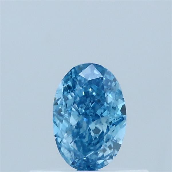 0.39 Ct. Fancy Vivid  Blue Oval Lab Grown Diamond