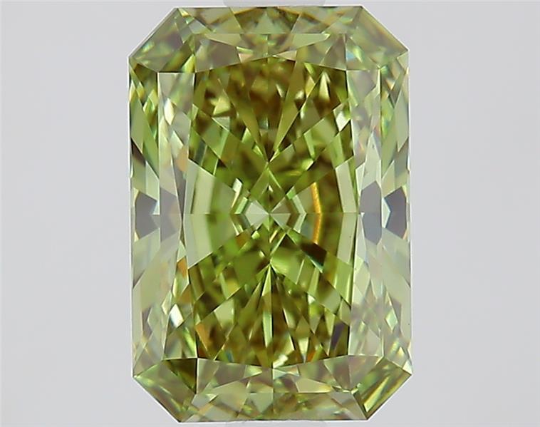 1.48 Ct. Fancy Vivid  Green Radiant Lab Grown Diamond