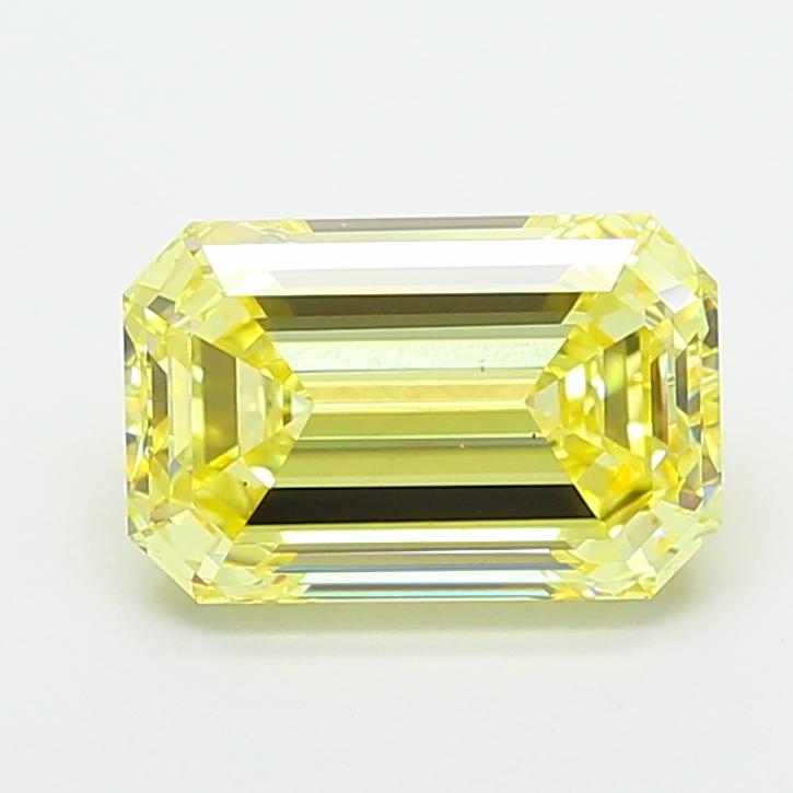 5.04 Ct. Fancy Yellow Emerald Lab Grown Diamond