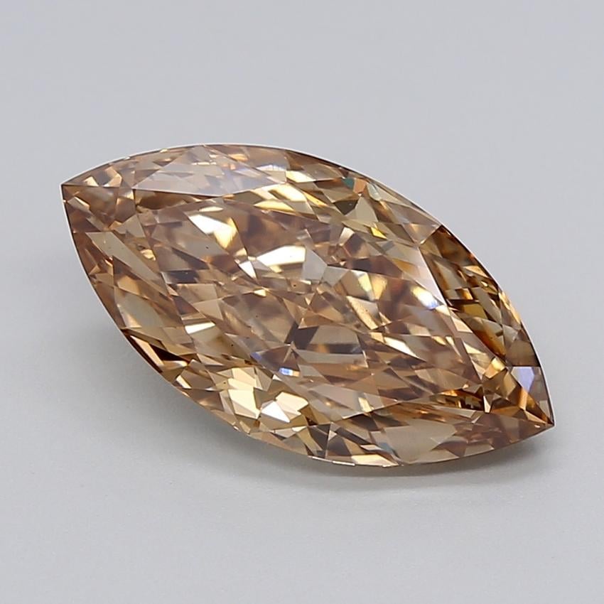 4.23 Ct. Fancy Light  Brown Marquise Lab Grown Diamond