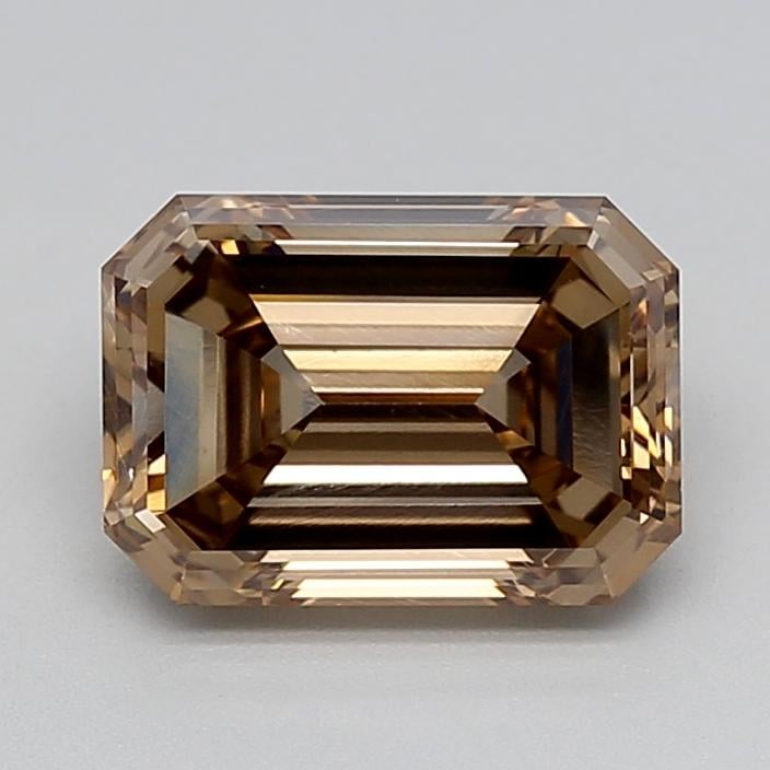3.06 Ct. Fancy  Brown Emerald Lab Grown Diamond