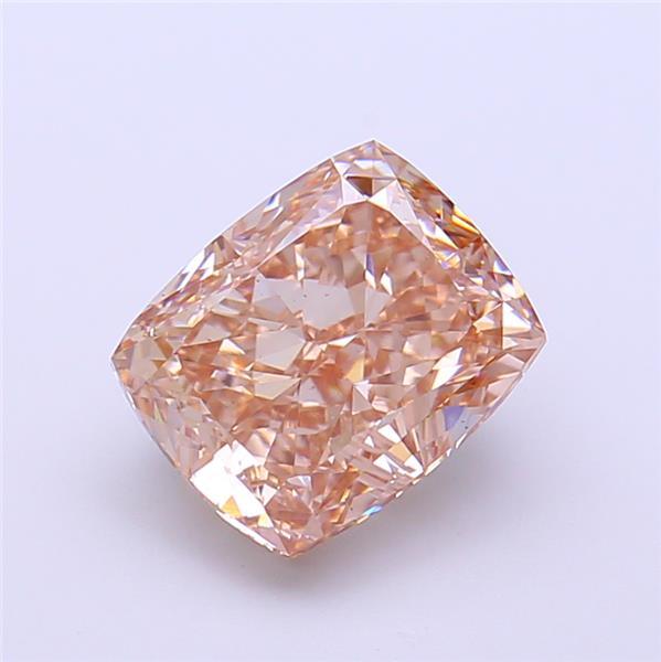 3.10 Ct. Fancy Light Brown Cushion Lab Grown Diamond