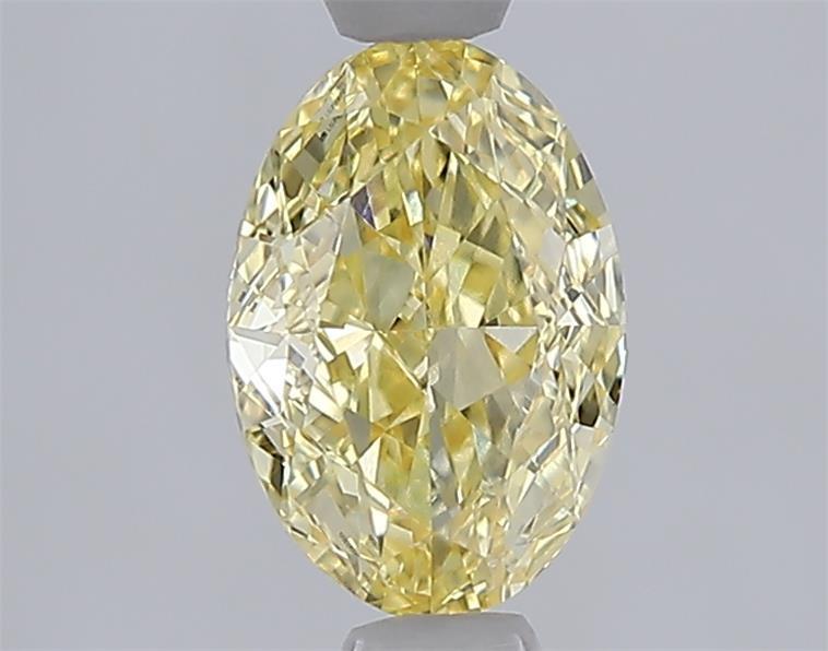 1.04 Ct. Fancy Intense  Yellow Oval Lab Grown Diamond