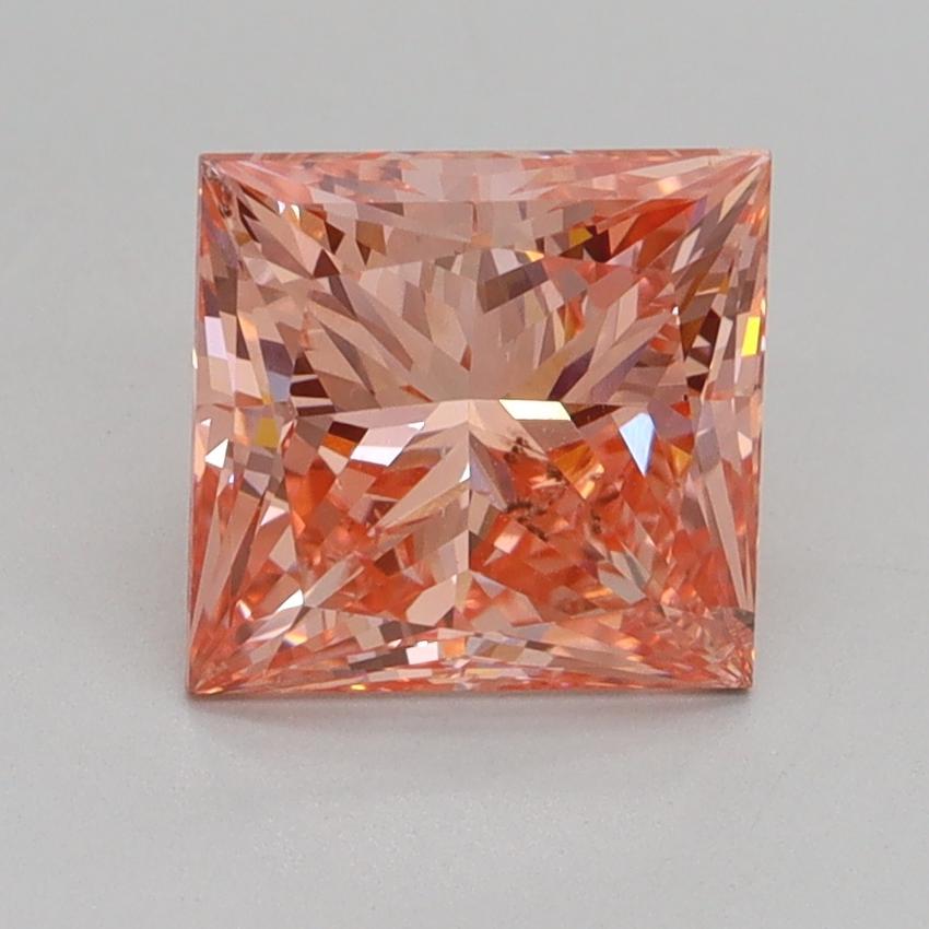 2.05 Ct. Fancy Vivid Pink Princess Lab Grown Diamond