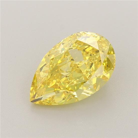 1.36 Ct. Fancy Vivid Yellow Pear Lab Grown Diamond