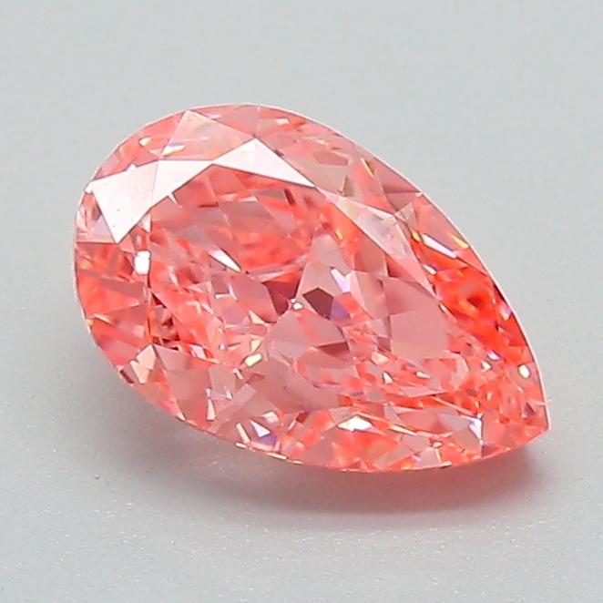 1.10 Ct. Fancy Vivid Pink Pear Lab Grown Diamond