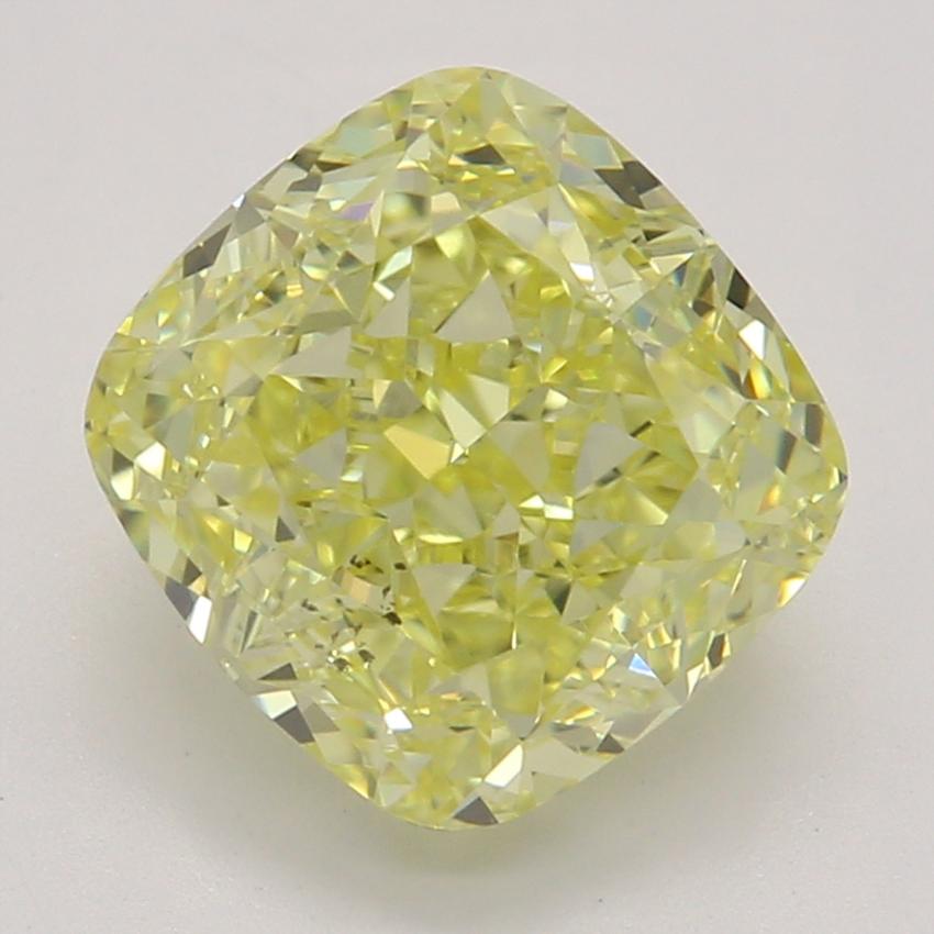 1.7 Ct. Fancy Intense Yellow Cushion Diamond