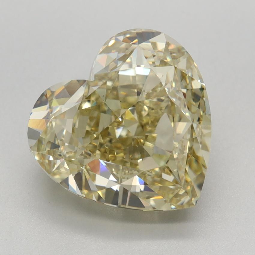 3.64 Ct. Fancy Intense Yellow Heart Lab Grown Diamond
