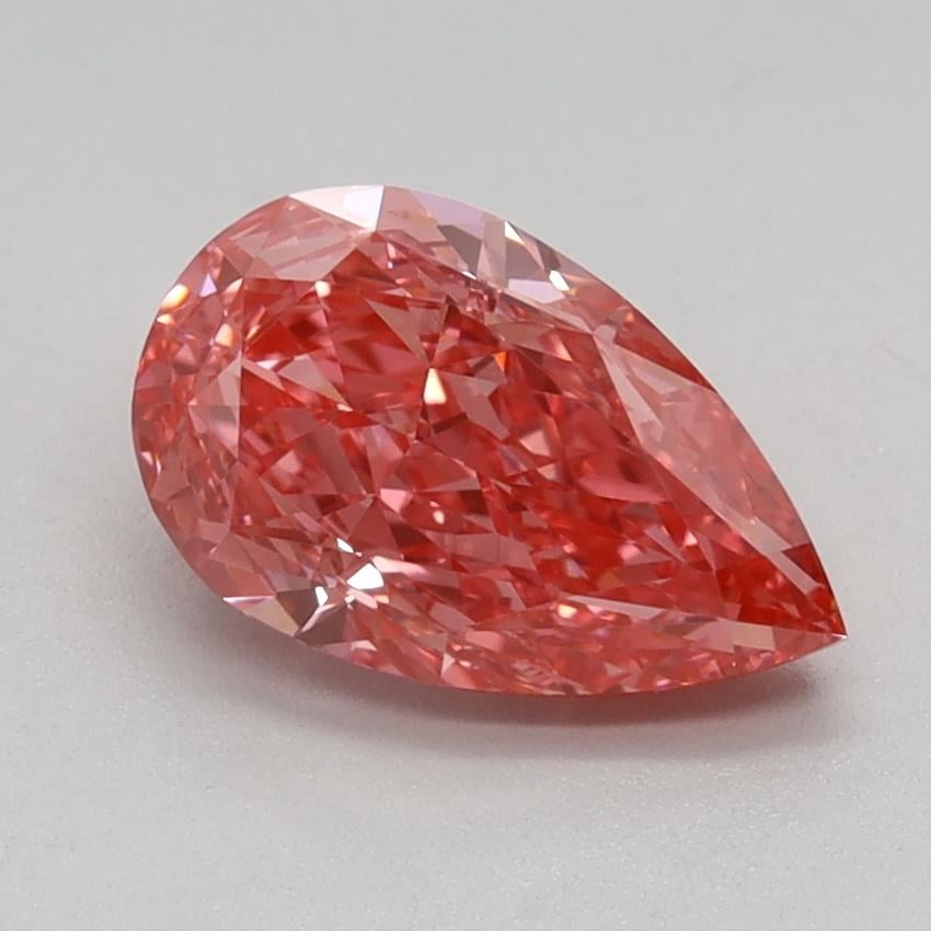 1.13 Ct. Fancy Vivid Pink Pear Lab Grown Diamond