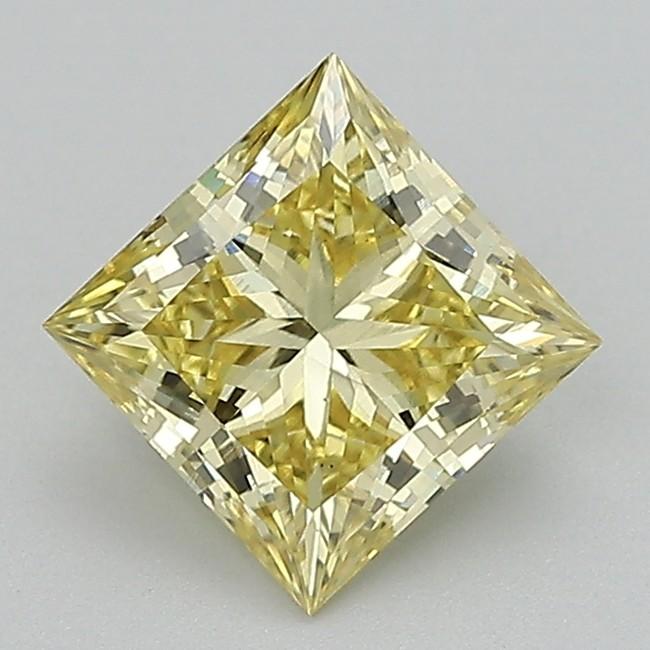 1.91 Ct. Fancy Intense  Yellow Princess Lab Grown Diamond