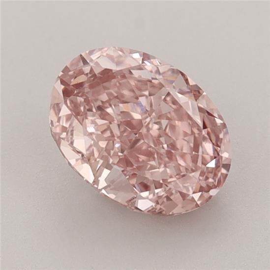 1.70 Ct. Fancy Intense Brownish Pink Oval Lab Grown Diamond