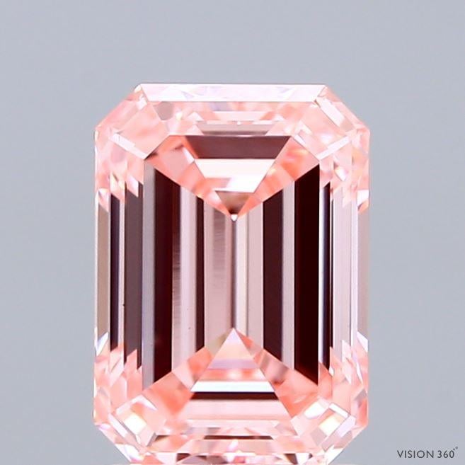1.98 Ct. Fancy Intense Pink Emerald Lab Grown Diamond