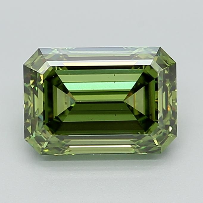 2.82 Ct. Fancy Vivid  Green Emerald Lab Grown Diamond