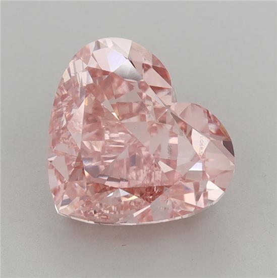 4.02 Ct. Fancy Vivid Pink Heart Lab Grown Diamond