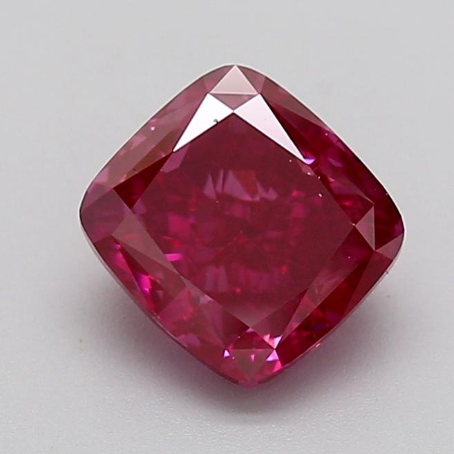2.01 Ct. Fancy Vivid  Pink Cushion Lab Grown Diamond