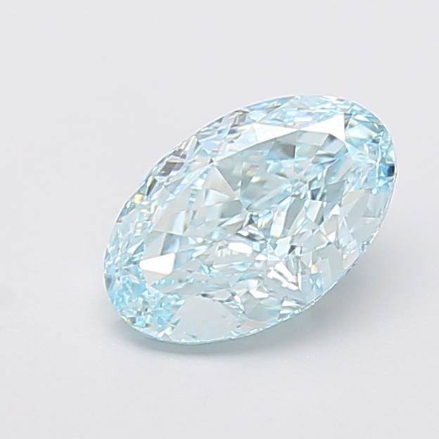 1.78 Ct. Fancy Intense  Blue Oval Lab Grown Diamond