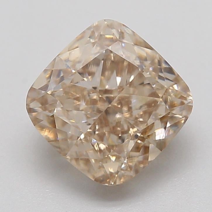 1.69 Ct. Very Light  Brown Cushion Lab Grown Diamond