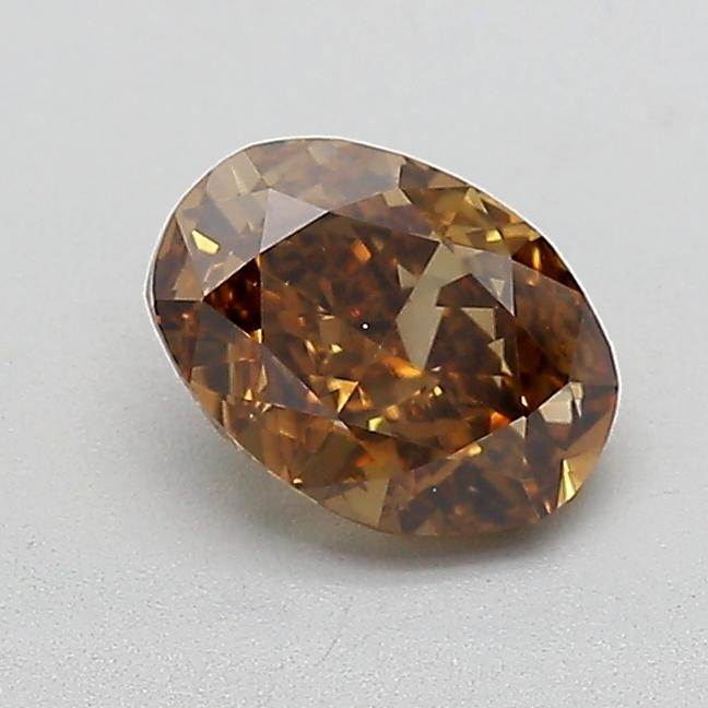 1.06 Ct. Fancy  Brown Oval Lab Grown Diamond