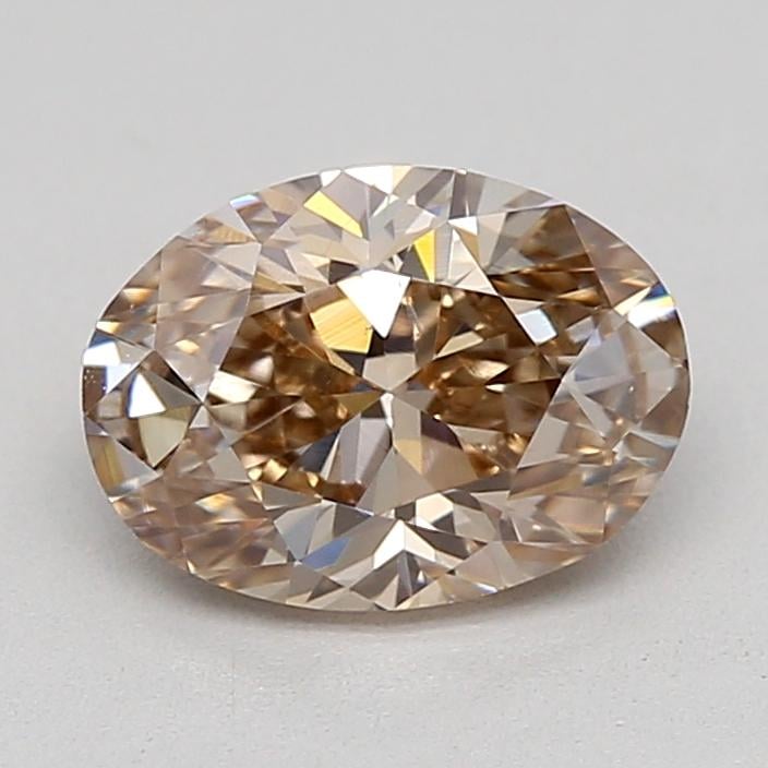 0.70 Ct. Light Grayish Brown Oval Lab Grown Diamond