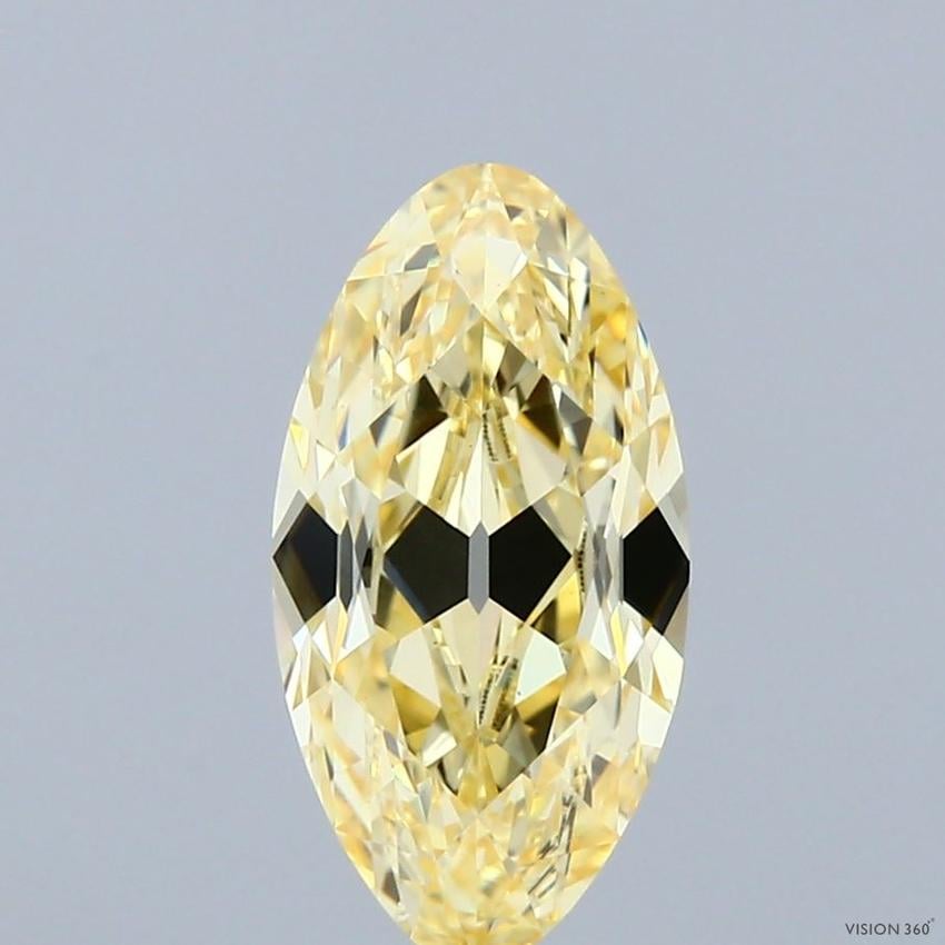2.09 Ct. Fancy Intense Yellow Oval Lab Grown Diamond
