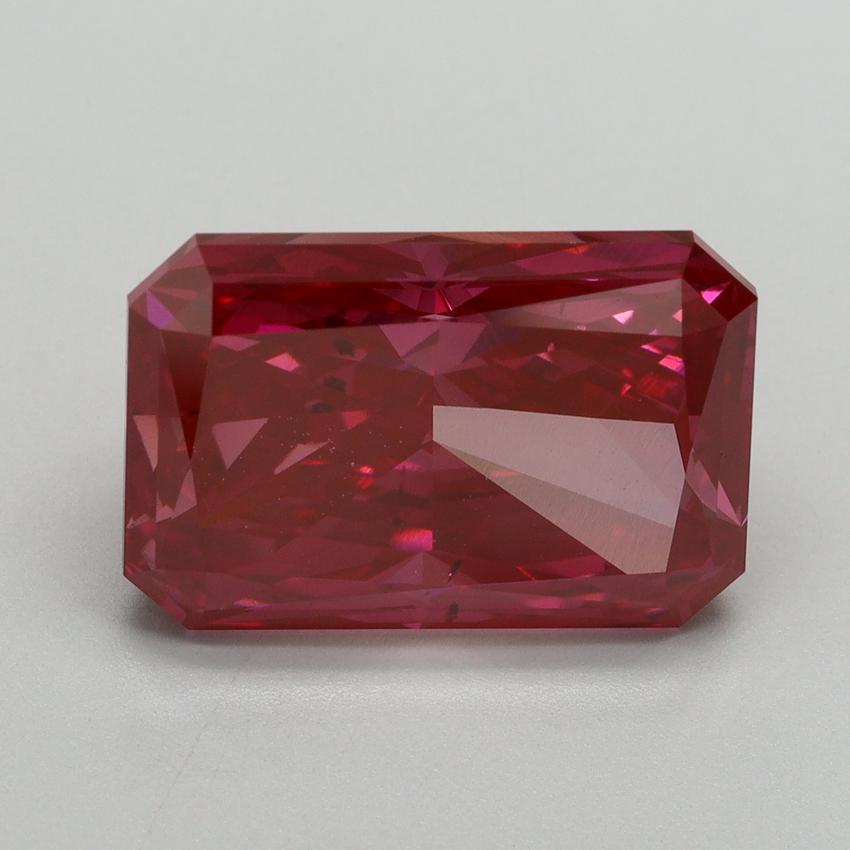 8.01 Ct. Fancy Vivid Red Radiant Lab Grown Diamond